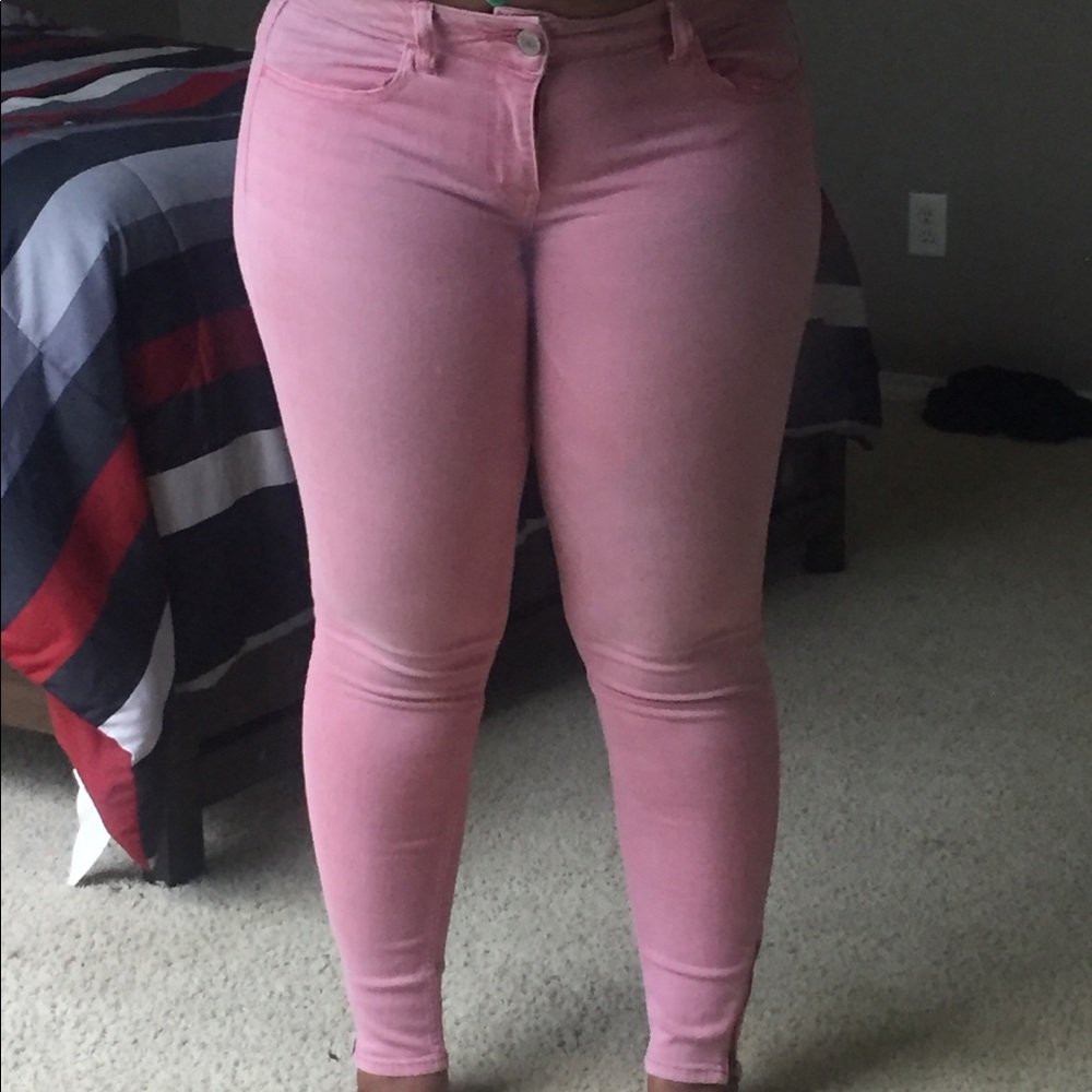 Pink jeans